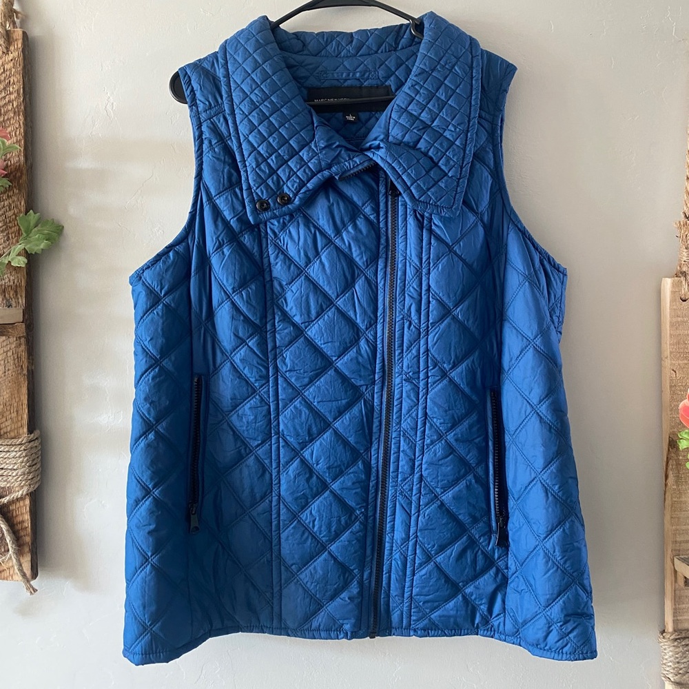 Women’s Blue Puffy Vest - Size L